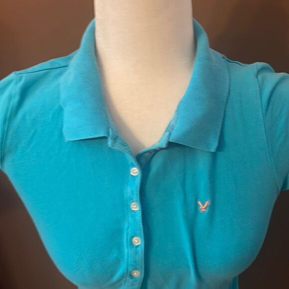American Eagle Top Size Small EUC Blue - Picture 1 of 8